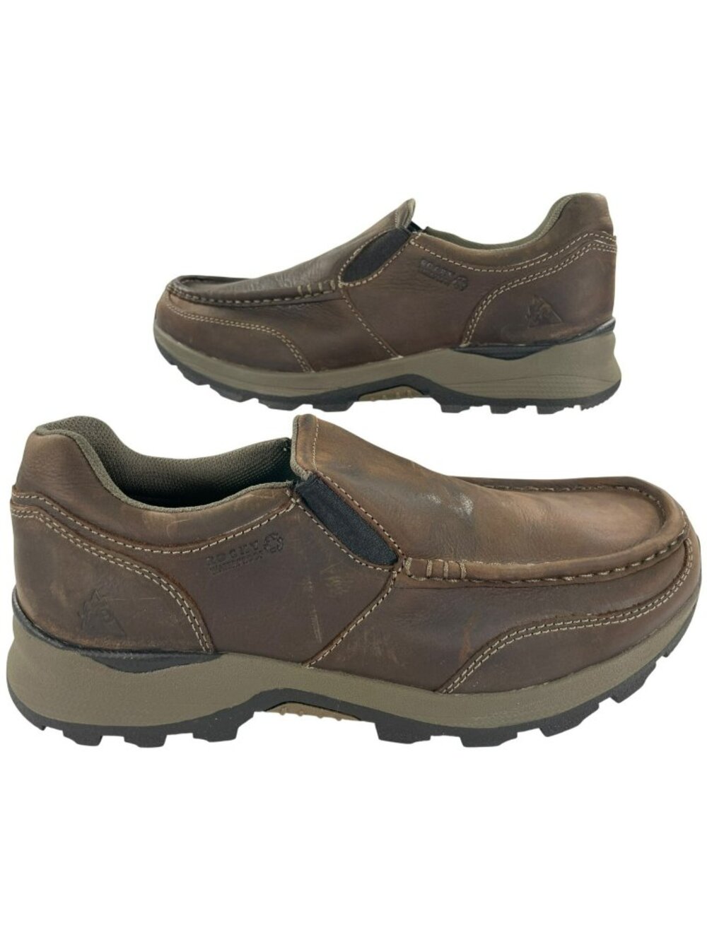Rocky Trophy Series 3" Waterproof Slip On Outdoor Shoe Brown Men's Size 11W NEW